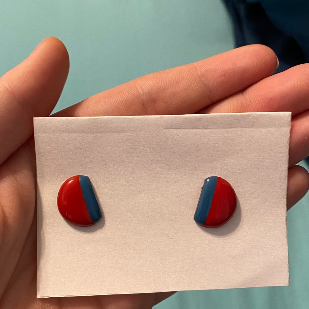 80’s Vintage Button Earrings